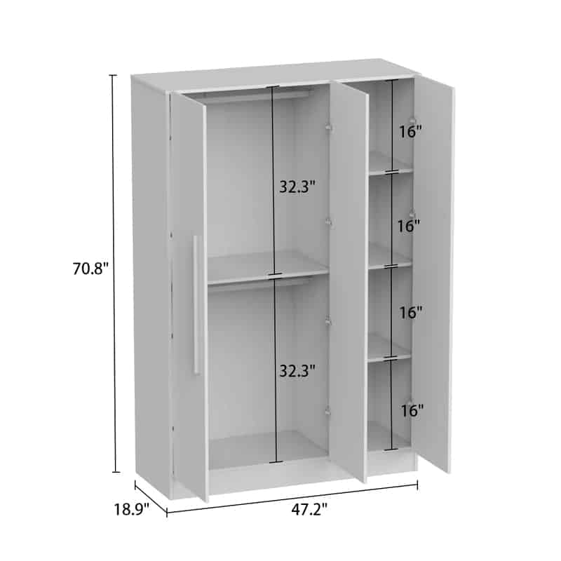 Shop 3 Door Armoire for Extra Storage | Luluat Al Barsha